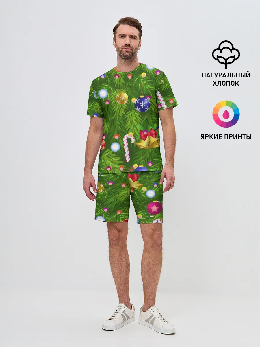 Мужской костюм с шортами / Ёлка новогодняя