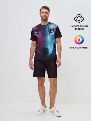 Мужской костюм с шортами / NEON WOLF | НЕОНОВЫЙ ВОЛК