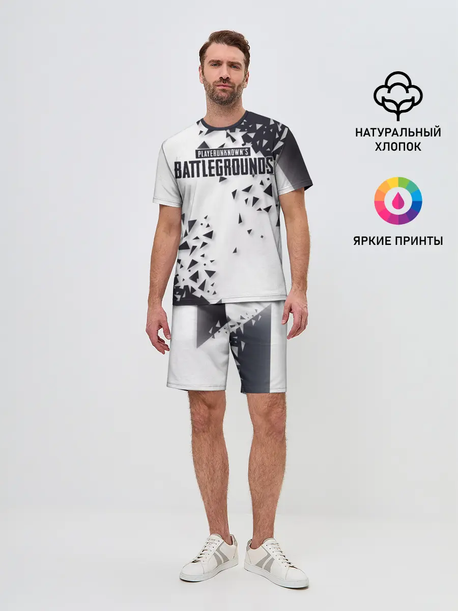 Мужской костюм с шортами / PUBG Jacket Black