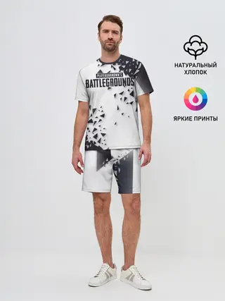 Мужской костюм с шортами / PUBG Jacket Black