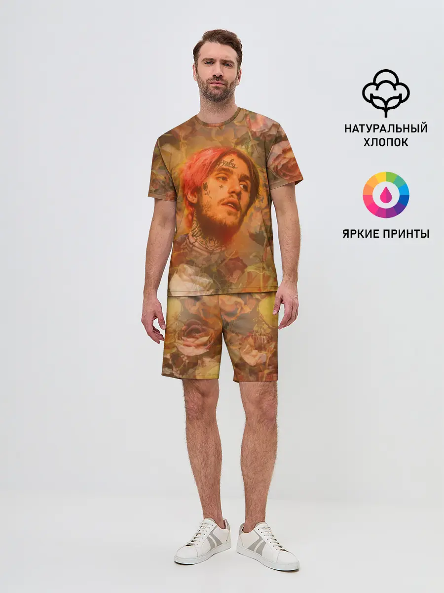 Мужской костюм с шортами / Lil Peep rose