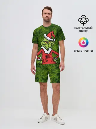 Мужской костюм с шортами / Гринч