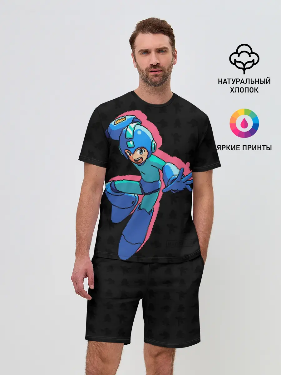 Мужской костюм с шортами / Mega Man