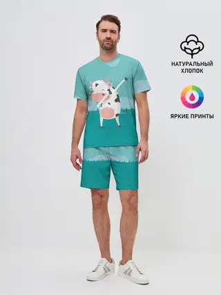 Мужской костюм с шортами / DAB Корова