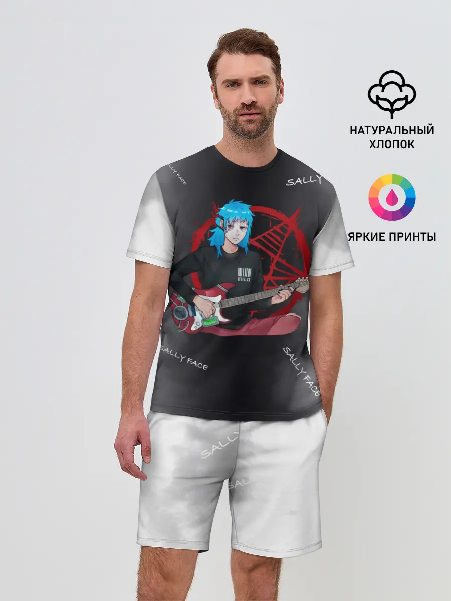 Мужской костюм с шортами / Sally Face with a Guitar