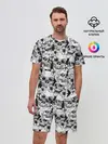 Мужской костюм с шортами / Черепа