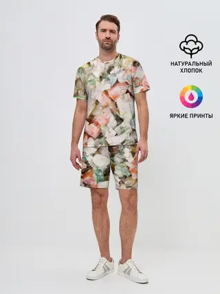 Мужской костюм с шортами / Оливье