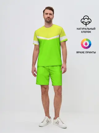 Мужской костюм с шортами / Угол зеленый