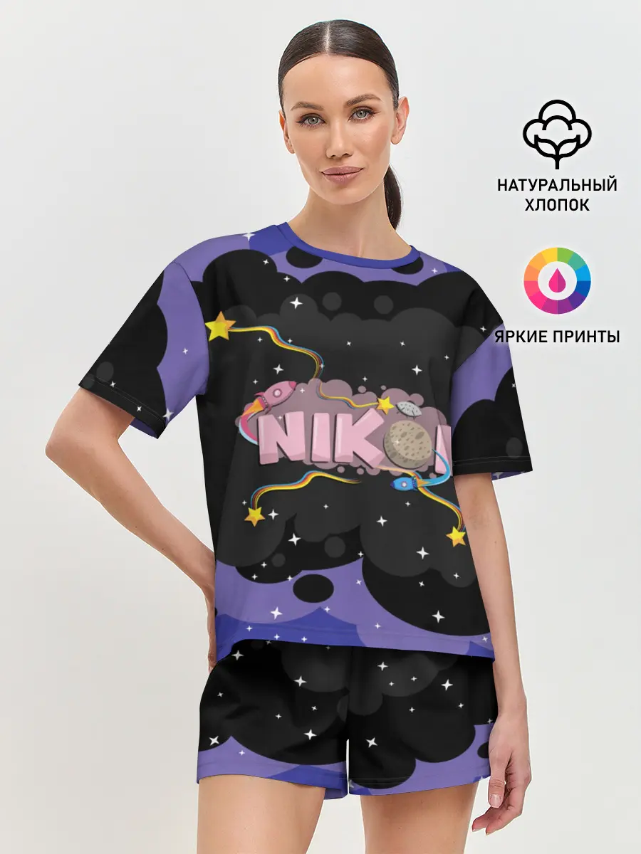 Женская пижама с шортами / Nikol space