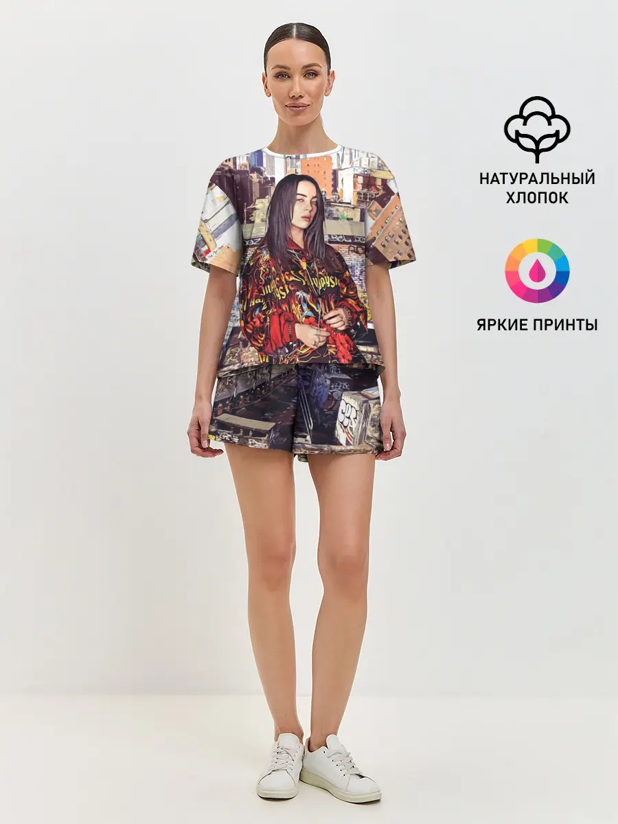 Женская пижама с шортами / Billie Eilish