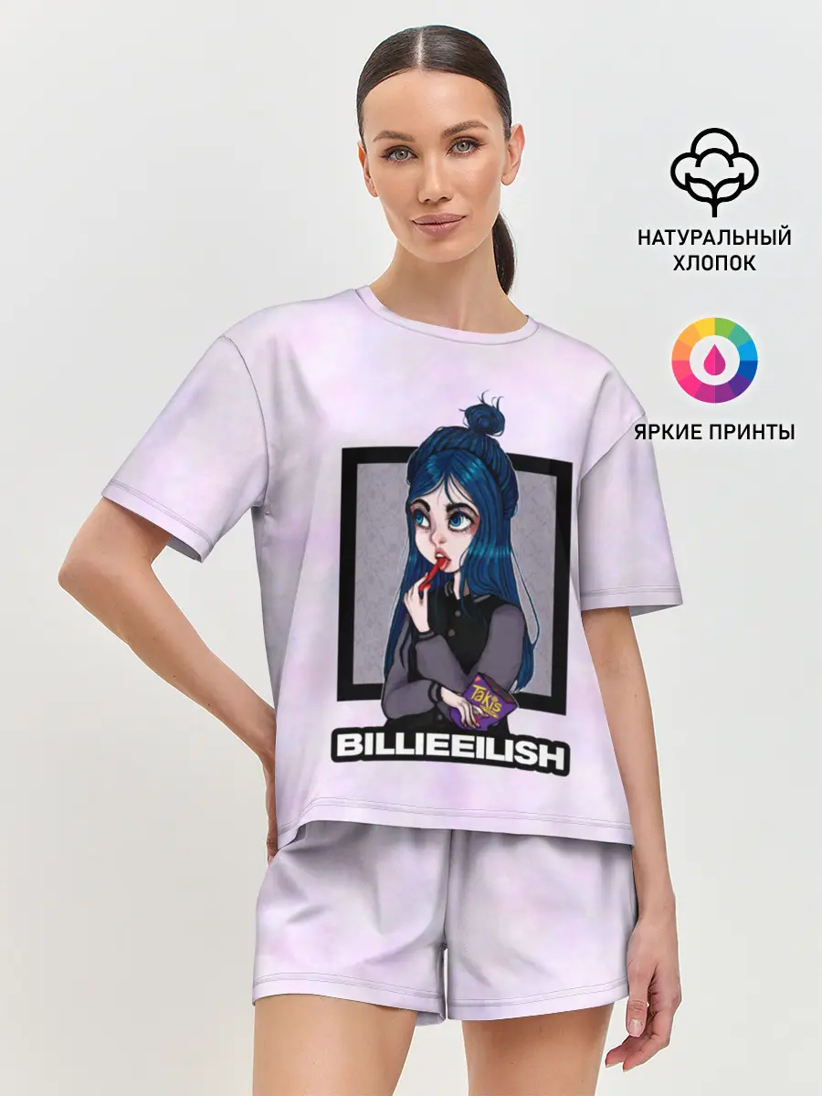 Женская пижама с шортами / Billie Eilish