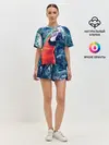Женская пижама с шортами / Попугай