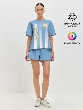 Женская пижама с шортами / Сборная Аргентины