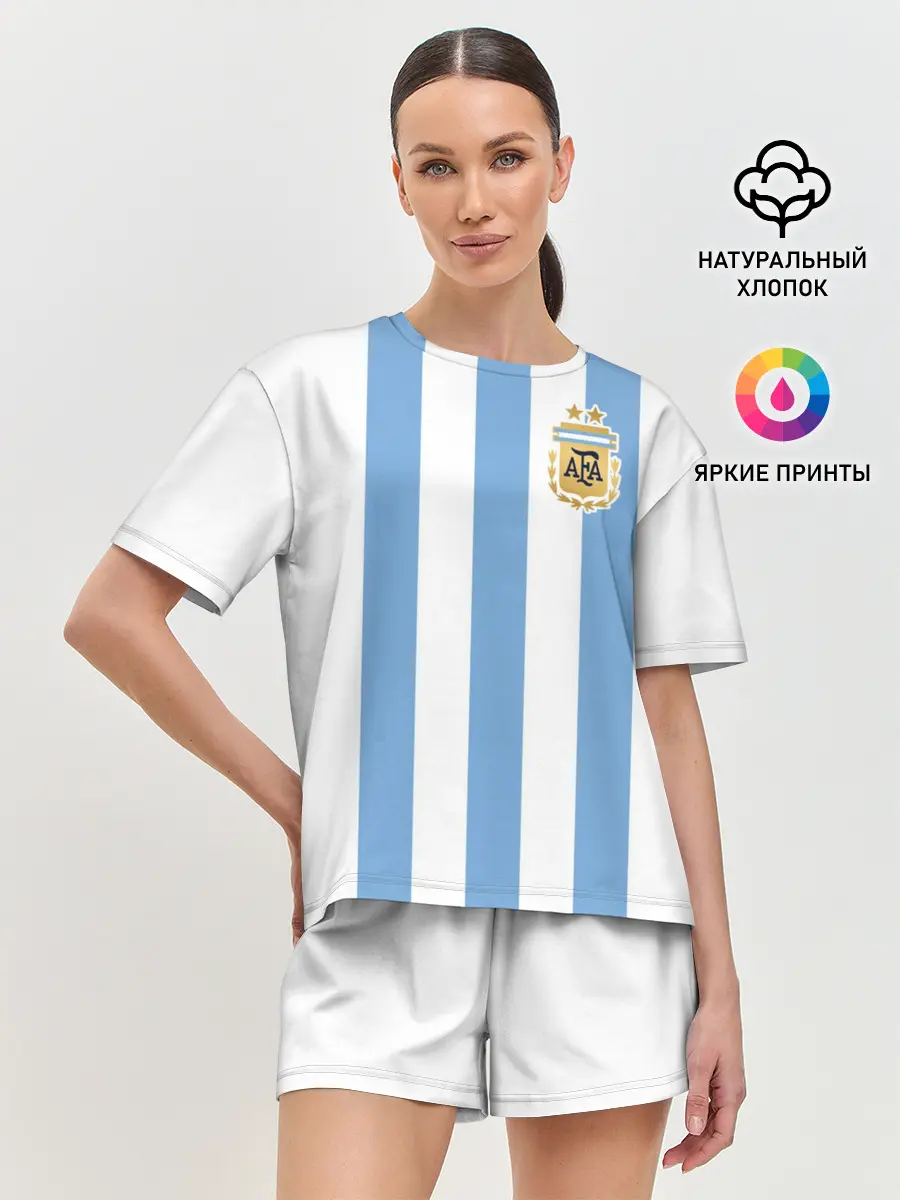 Женская пижама с шортами / Сборная Аргентины