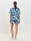 Женская пижама с шортами / Морские волны