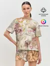 Женская пижама с шортами / Нежные Пионы