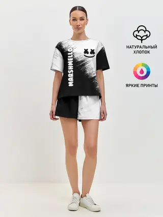 Женская пижама с шортами / Marshmello 3