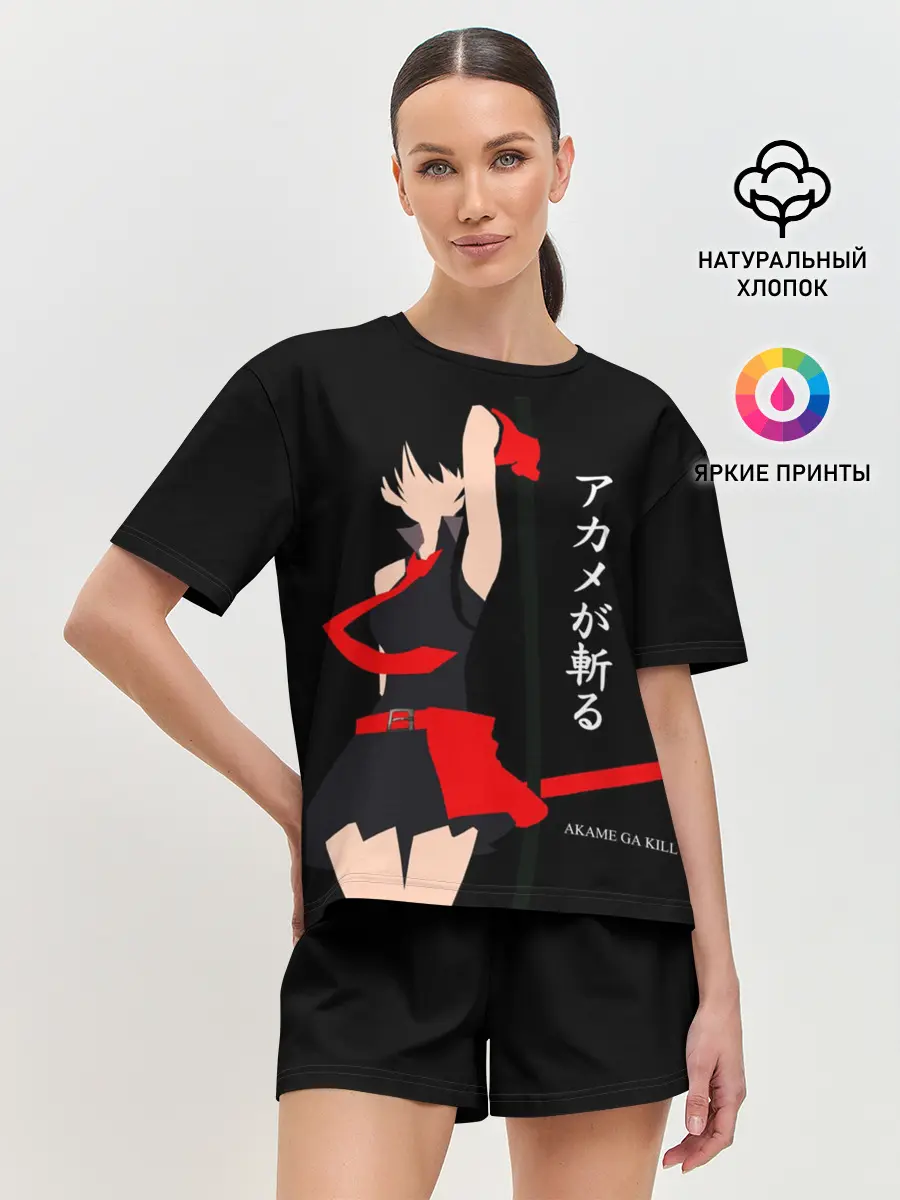 Женская пижама с шортами / Куроме из Убийца Акаме