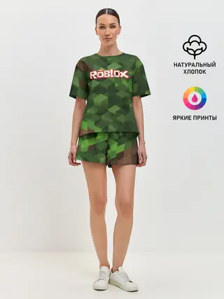 Женская пижама с шортами / Roblox