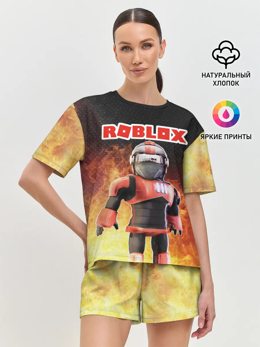 Женская пижама с шортами / Roblox