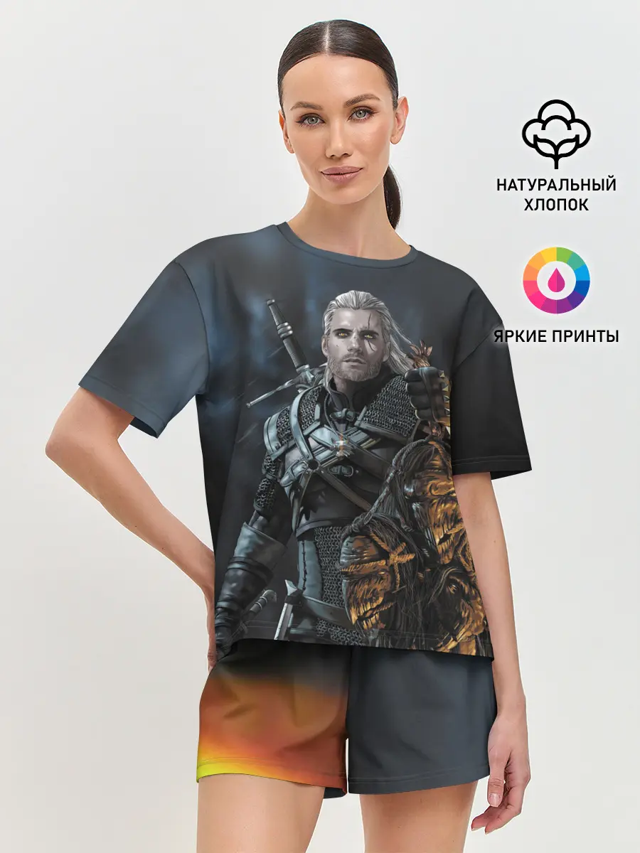 Женская пижама с шортами / Геральт Ведьмак