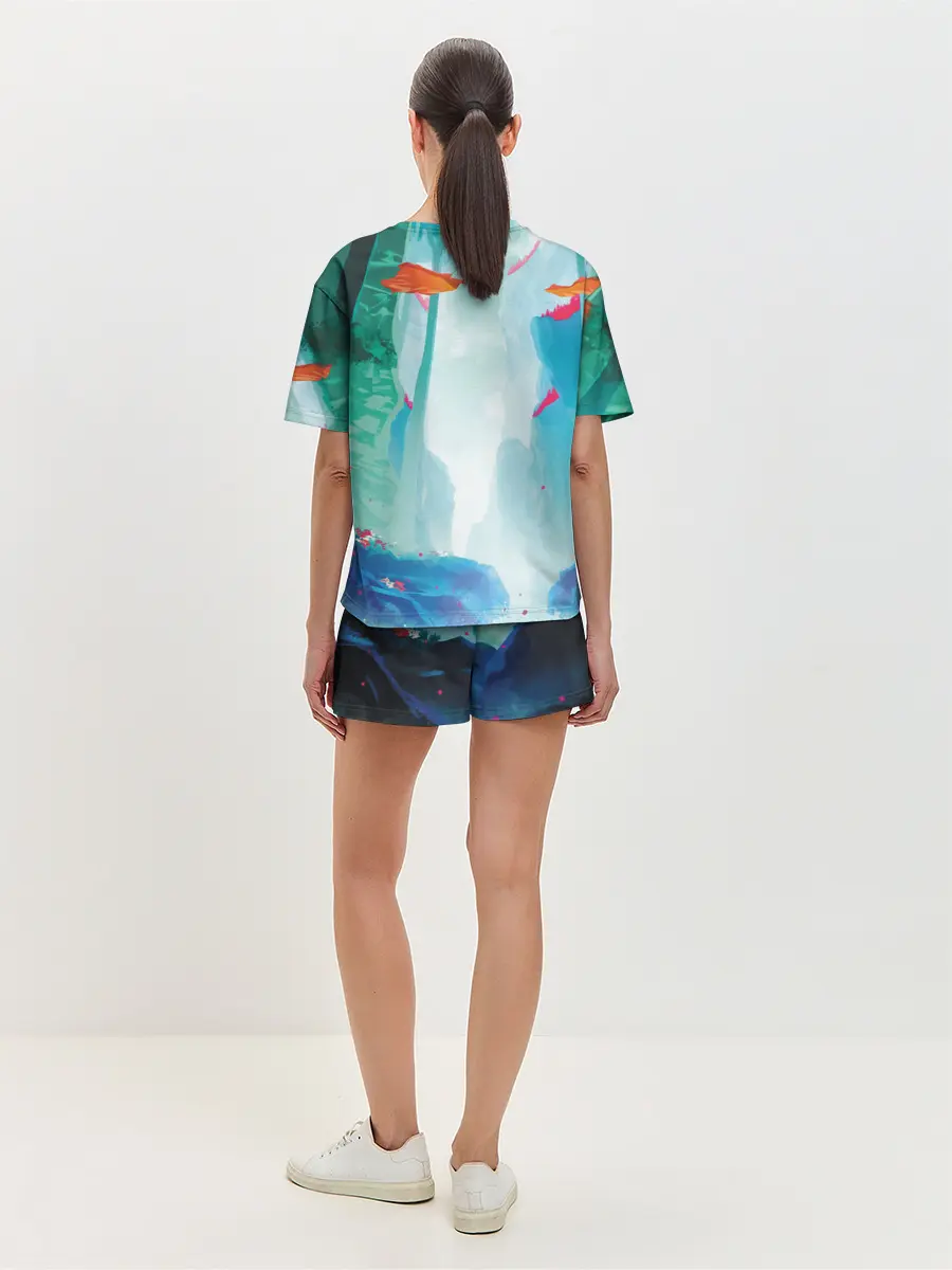 Женская пижама с шортами / Ежик Соник