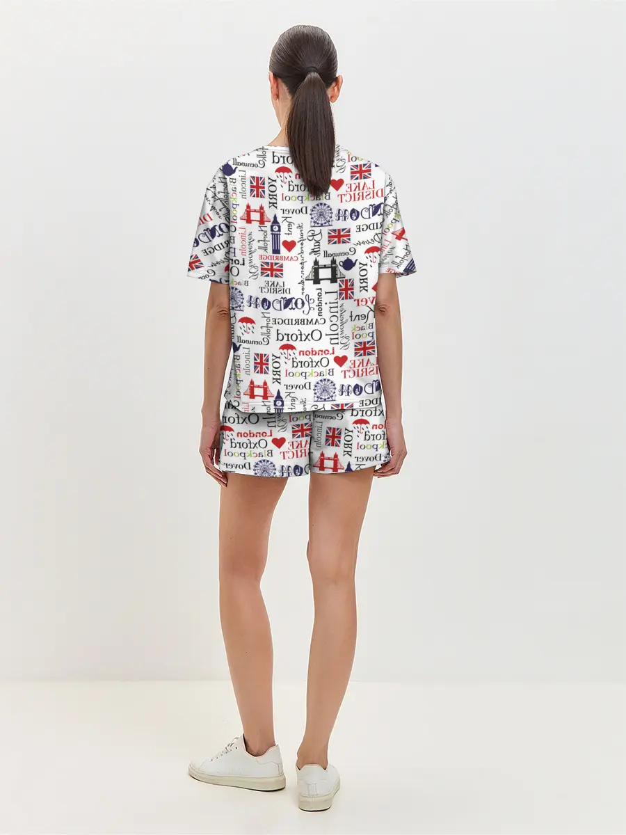 Женская пижама с шортами / Лондон