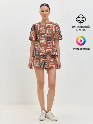 Женская пижама с шортами / Марки Великобритании