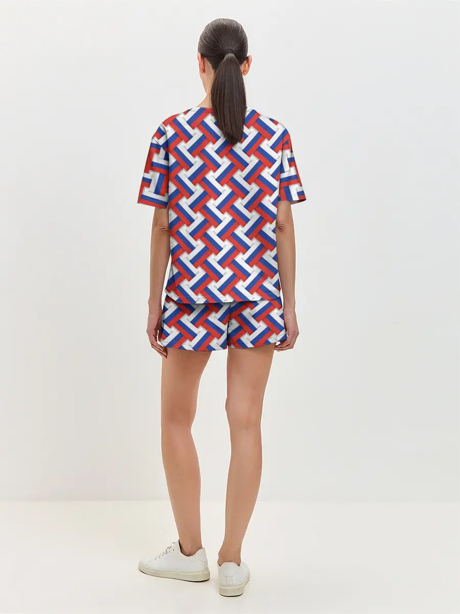 Женская пижама с шортами / Российская плетёнка