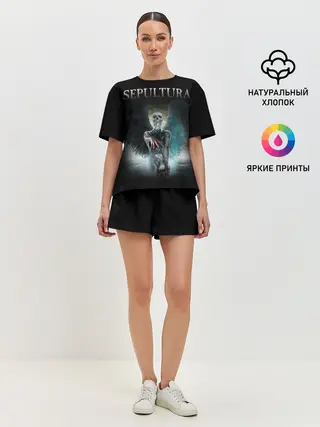 Женская пижама с шортами / Sepultura