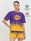 Женская пижама с шортами / LA LAKERS