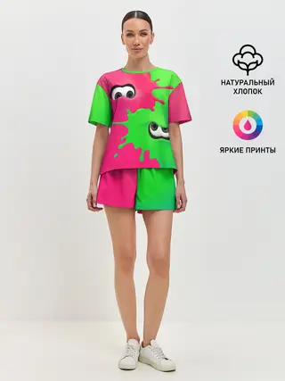 Женская пижама с шортами / Splatoon 2