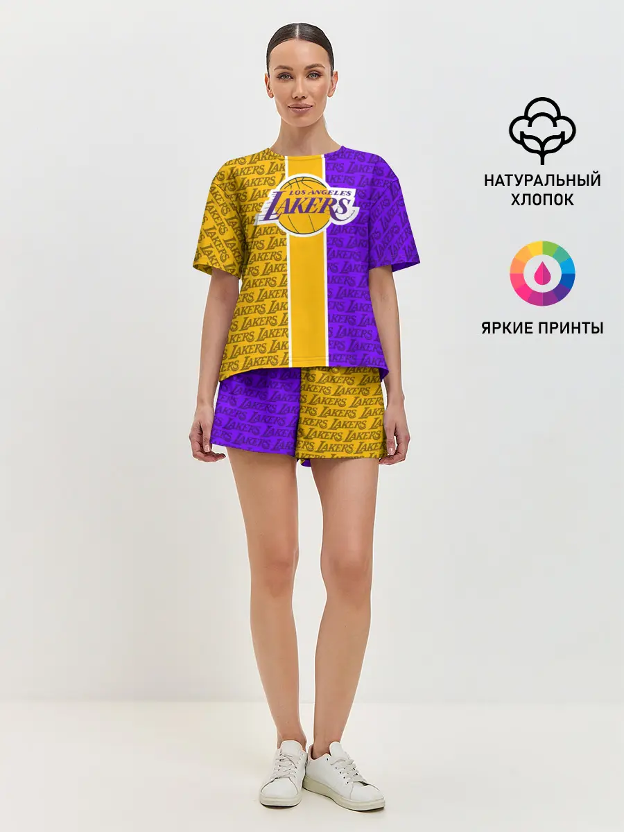 Женская пижама с шортами / LA LAKERS