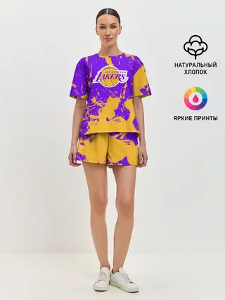 Женская пижама с шортами / LA LAKERS