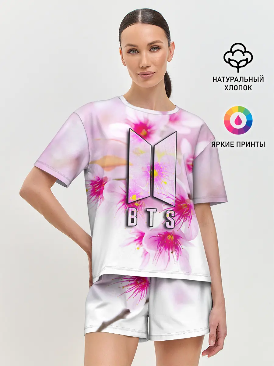 Женская пижама с шортами / BTS