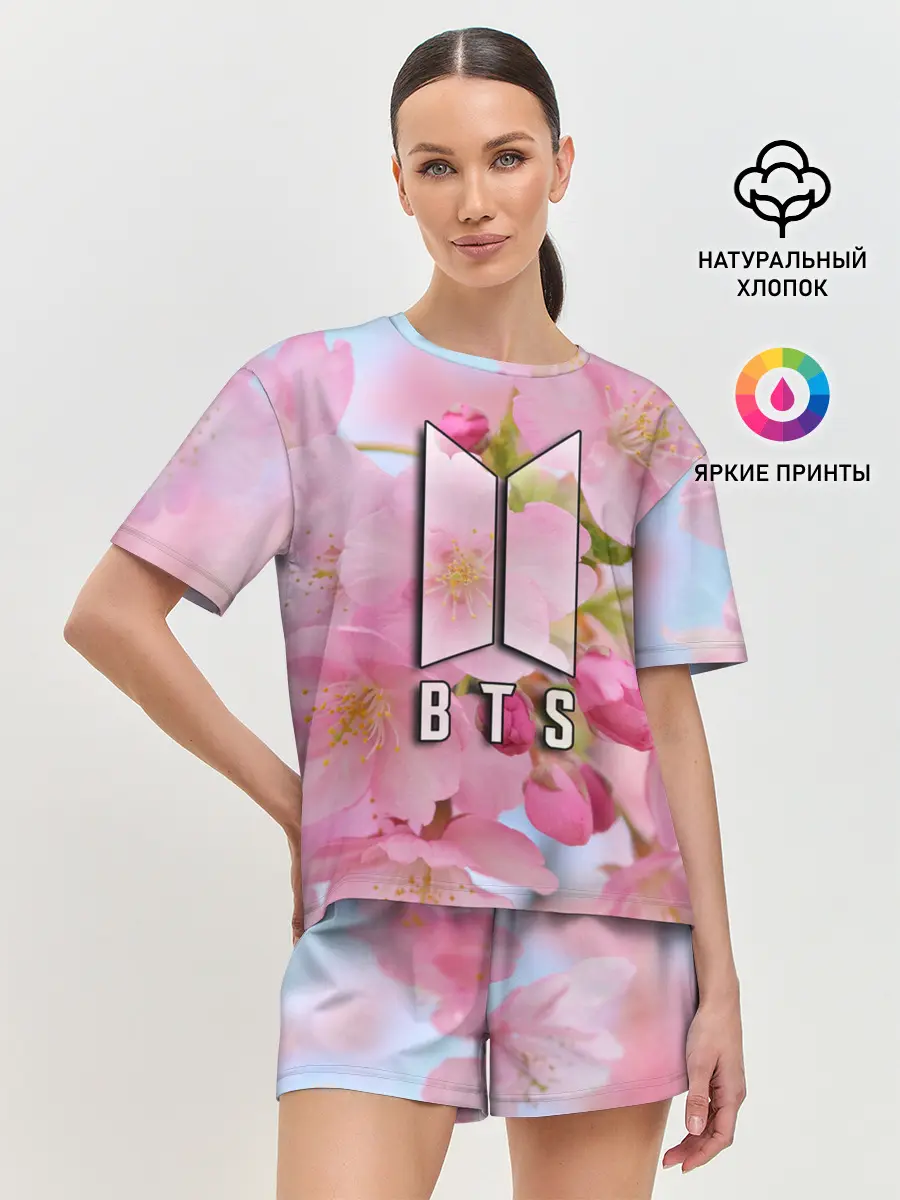 Женская пижама с шортами / BTS