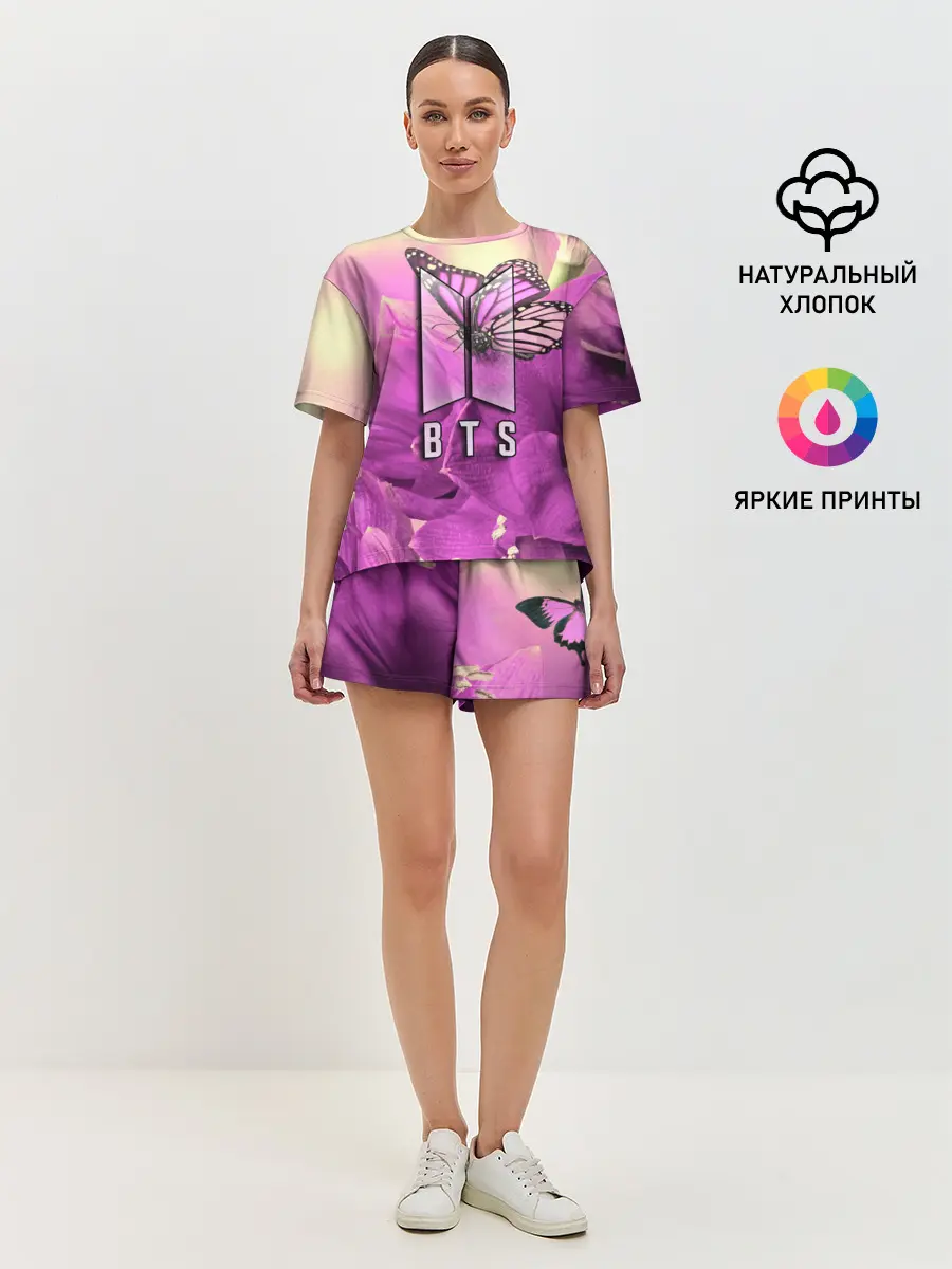 Женская пижама с шортами / BTS