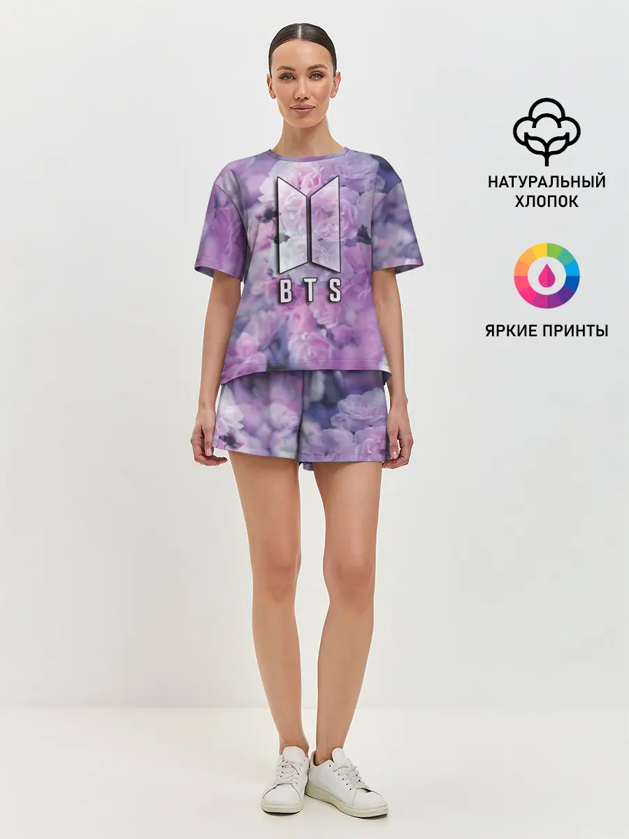 Женская пижама с шортами / BTS