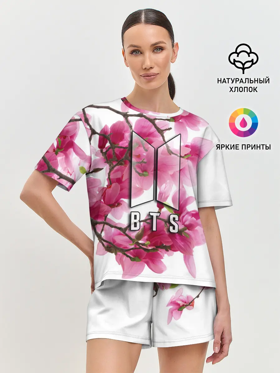 Женская пижама с шортами / BTS