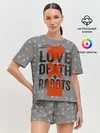Женская пижама с шортами / LOVE DEATH + ROBOTS