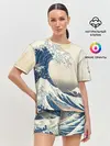 Женская пижама с шортами / Большая волна в Канагаве