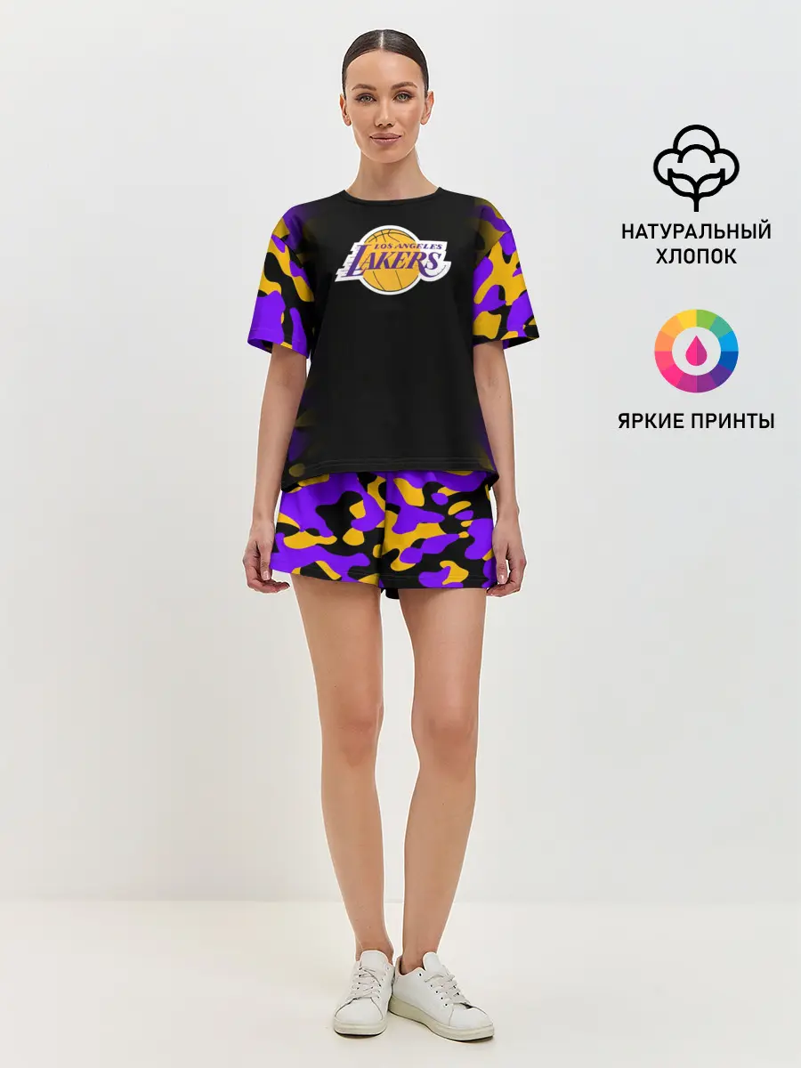 Женская пижама с шортами / LA LAKERS