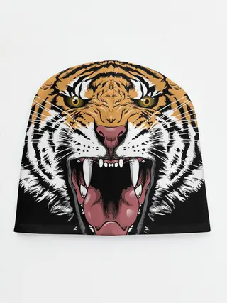 Детская шапка / Оскал амурского тигра