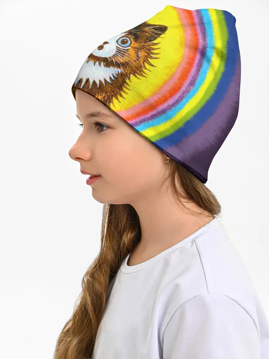 Детская шапка / Радужный кот Луиса Уэйна