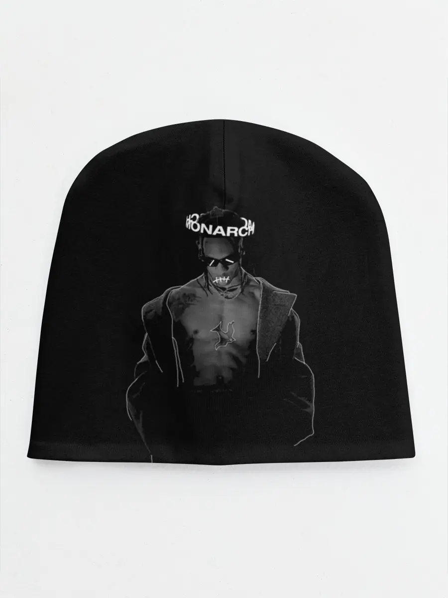 Детская шапка / Travis in black