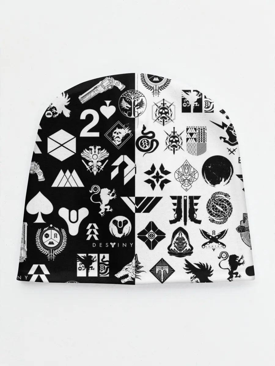 Детская шапка / DESTINY LOGOBOMBING ЧЁРНО БЕЛОЕ