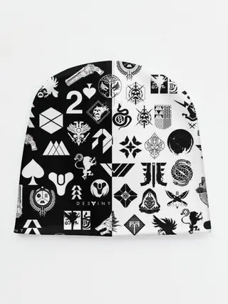 Детская шапка / DESTINY LOGOBOMBING ЧЁРНО БЕЛОЕ