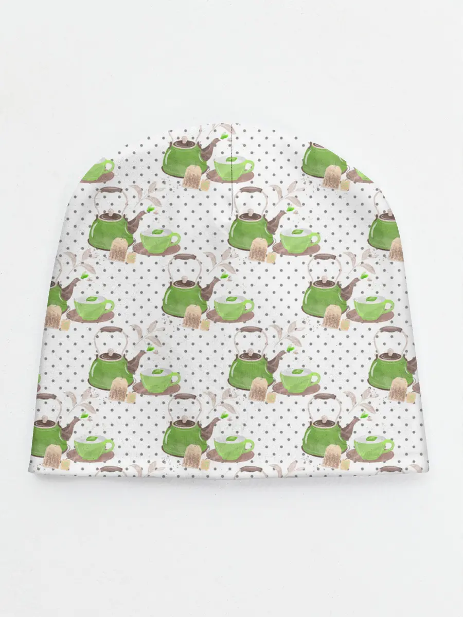 Детская шапка / Зеленый чай