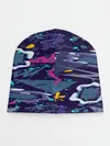 Детская шапка / Космический абстрактный паттерн