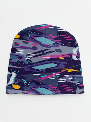 Детская шапка / Космический абстрактный паттерн